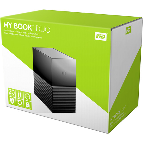 WD My Book Duo 20TB Two-Bay USB 3.0 Type-C RAID Array (2 x 10TB)