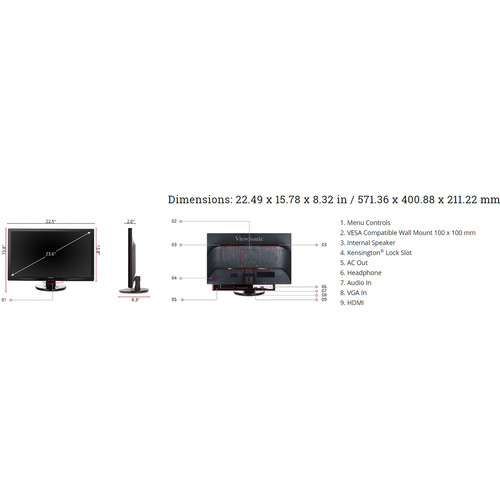 ViewSonic VA2446MH-LED 24