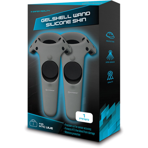 HYPERKIN GelShell Silicone Skin for HTC Vive Controllers (2-Pack, Gray)
