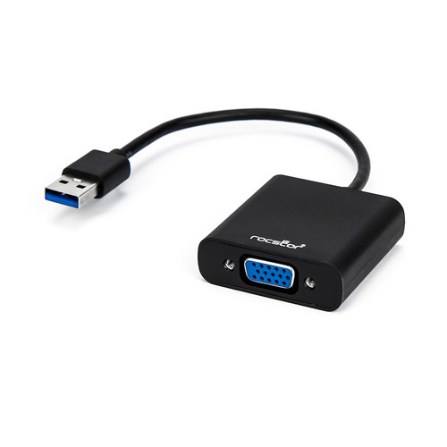 Rocstor USB Type-A 3.0 Male to VGA Female Adapter Cable (6')