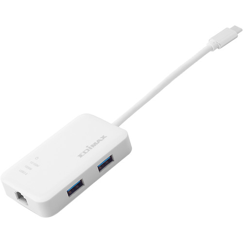 EDIMAX Technology EU-4308 3-Port USB 3.1 Gen 1 Multi-Adapter Hub with Gigabit Ethernet