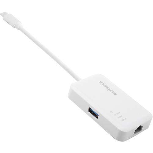 EDIMAX Technology EU-4308 3-Port USB 3.1 Gen 1 Multi-Adapter Hub with Gigabit Ethernet