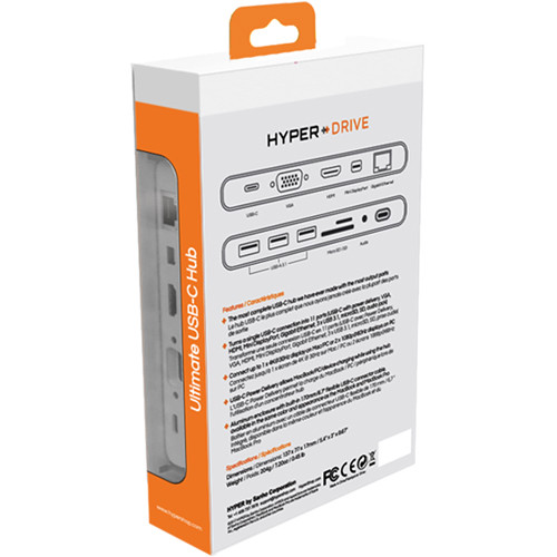 HYPER HyperDrive Ultimate 11 Port USB 3.0 Type-C Hub (Gray)