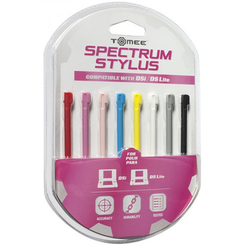 HYPERKIN Spectrum Tomee Stylus Pen Set for DSi/ DS Lite (8-Pack, Assorted Color)