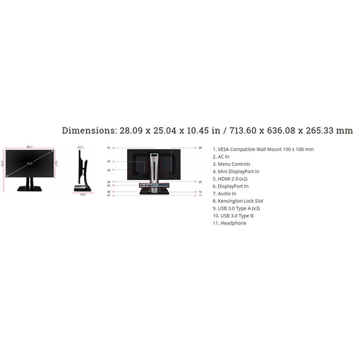 ViewSonic VP3268-4K 31.5