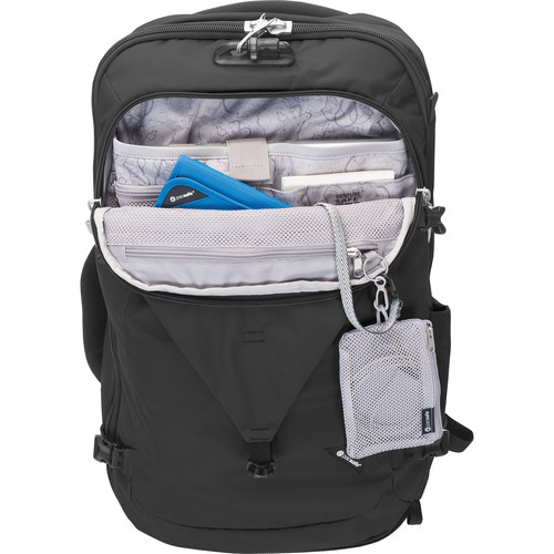 Pacsafe Venturesafe EXP45 Anti-Theft Carry-On Backpack (45L, Black)
