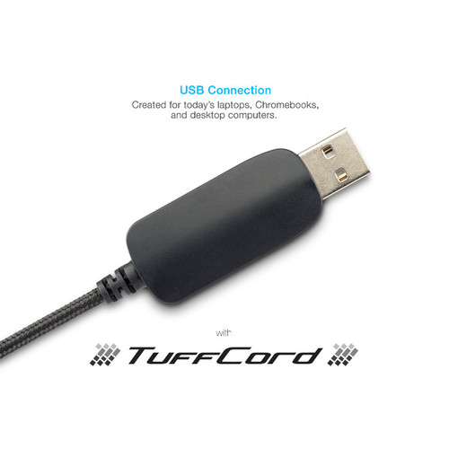 Cyber Acoustics AC-5008 Stereo Headset with USB Type-A Connector