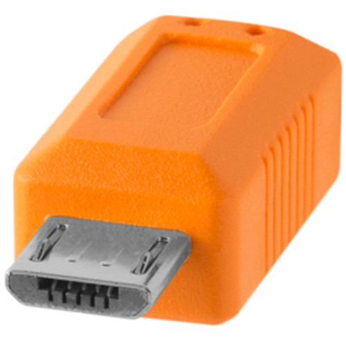 Tether Tools TetherPro USB Type-C Male to 5-Pin Micro-USB 2.0 Type-B Male Cable (15', Orange)