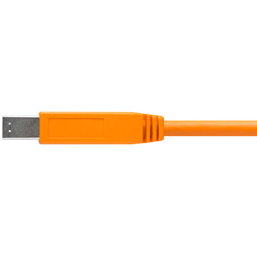 Tether Tools TetherPro USB Type-C Male to USB 3.0 Type-B Male Cable (15', Orange)