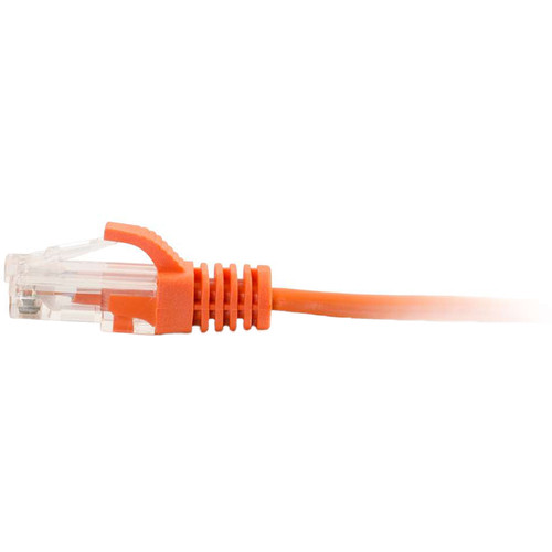 C2G RJ45 Male to RJ45 Male Slim Cat 6 Patch Cable (7', Orange)