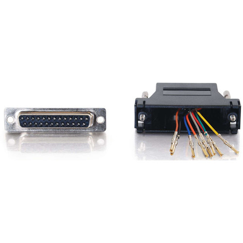 C2G RJ45 Female to DB25 Female Modular Adapter (Black)
