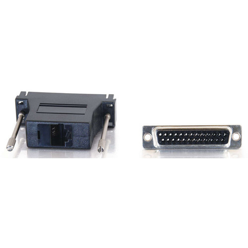 C2G RJ45 Female to DB25 Female Modular Adapter (Black)