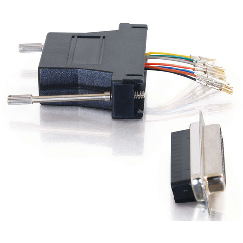 C2G RJ45 Female to DB25 Female Modular Adapter (Black)