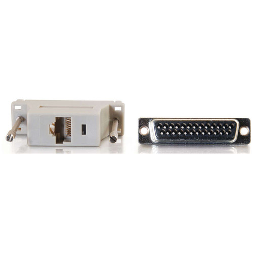 C2G RJ45 Female to DB25 Male Modular Adapter (Gray)