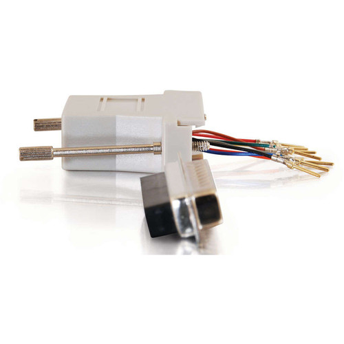 C2G RJ45 Female to DB25 Male Modular Adapter (Gray)