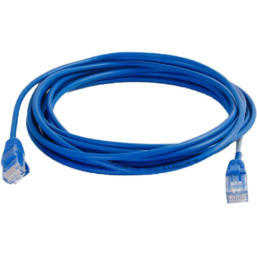 C2G RJ45 Male to RJ45 Male Cat 5e Slim Patch Cable (3', Blue)