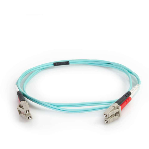 C2G 50/125 LC Male to LC Male Multimode Fiber Optic OM4 Cable (98.4')