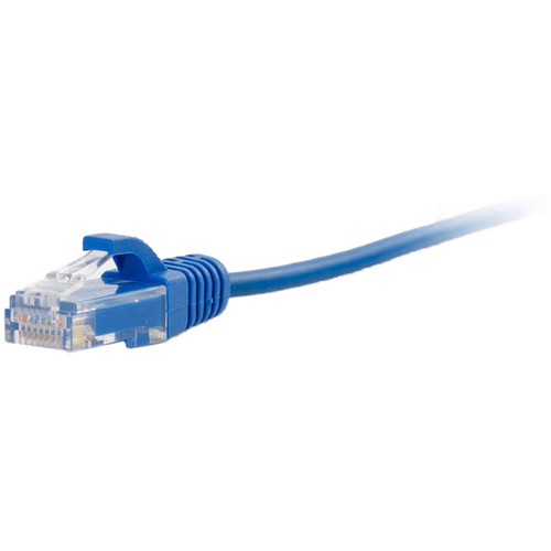 C2G RJ45 Male to RJ45 Male Slim Cat 6 Patch Cable (2', Blue)