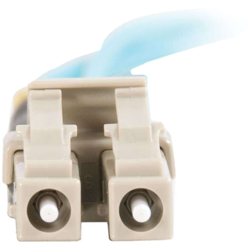 C2G LC Male to SC Male 10GB 50/125 Fiber Optic Cable OM3 (23', Aqua)