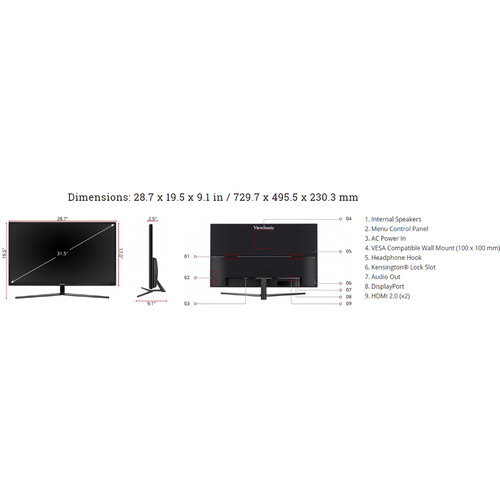 ViewSonic VX3211-4K-MHD 32