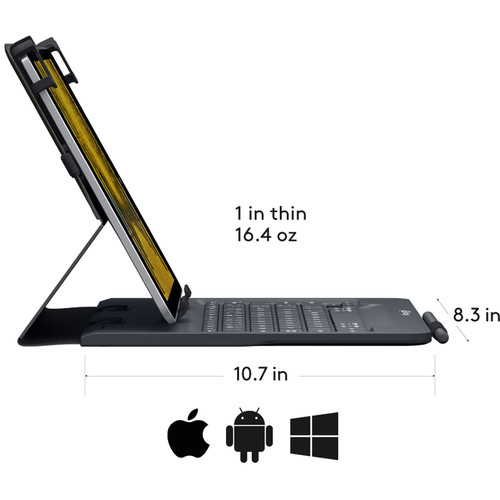 Logitech Universal Folio Keyboard Case for 9 to 10