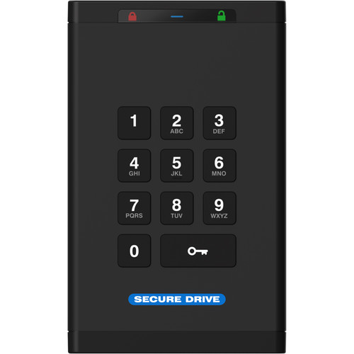 SecureData SecureDrive KP 2TB Encrypted SSD with Keypad Authentication