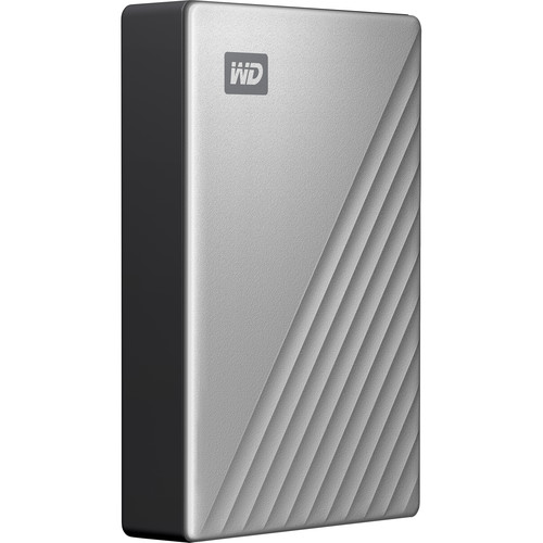 WD 4TB My Passport Ultra USB 3.0 Type-C External Hard Drive (Silver)
