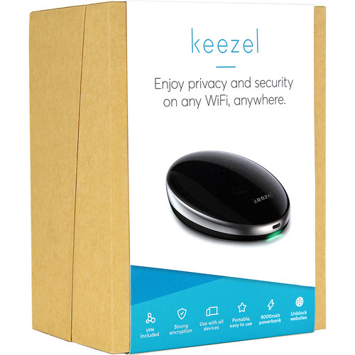 keezel Portable VPN Security Device (1-Year Premium Service Plan)