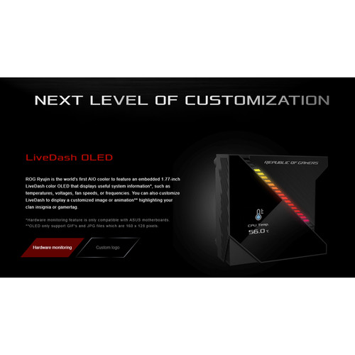 ASUS Republic of Gamers Ryujin 240 Liquid CPU Cooler