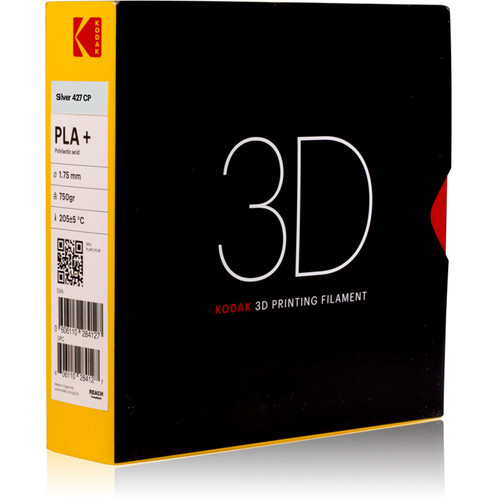 Kodak 1.75mm PLA+ Filament (750g, Silver)