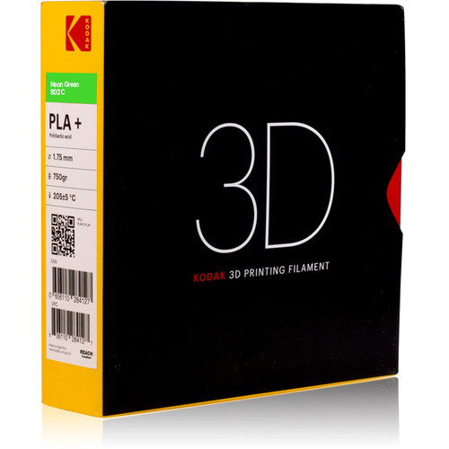 Kodak 1.75mm PLA+ Filament (750g, Neon Green)