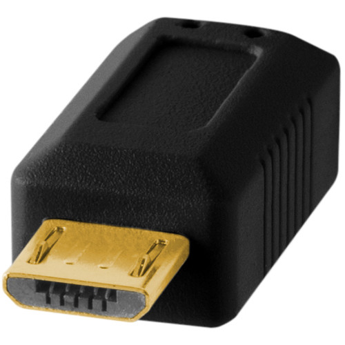 Tether Tools TetherPro USB 2.0 A Male to Micro-B 5-Pin Cable (15', Black)