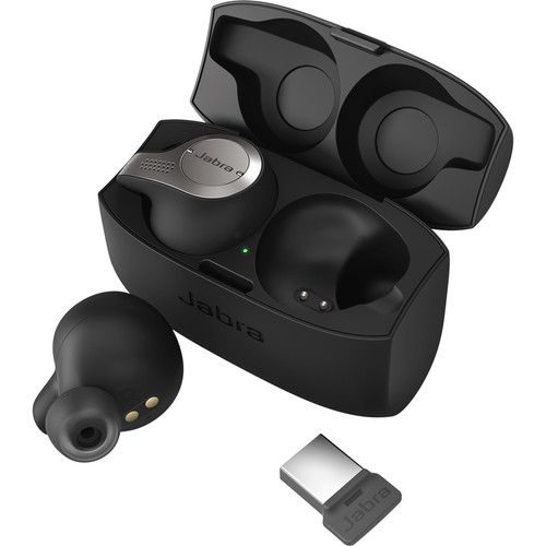Jabra Evolve 65t UC Wireless Earbuds (Titanium Black)