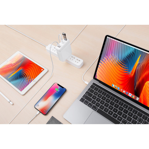 HYPER HyperDrive USB-C Hub for Apple 61W USB Type-C Power Adapter
