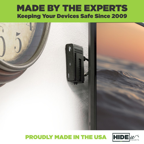 HIDEit Mounts Adjustable Wall Mount for Extra-Small Device (Black)