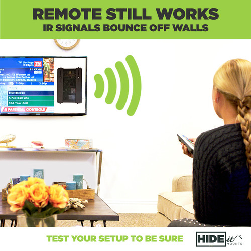 HIDEit Mounts Adjustable Wall Mount for Large Device (Black)