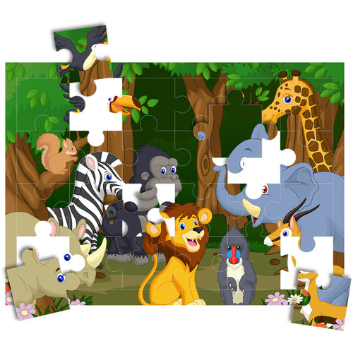 HamiltonBuhl Print-A-Puzzle Pre-Perforated Printable Puzzle Paper (8.5 x 11", 25-Pack)