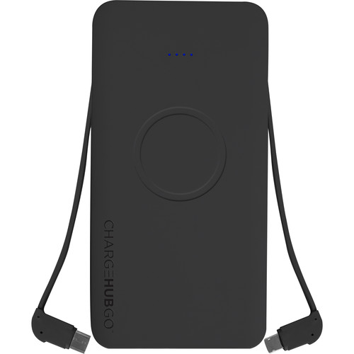 ChargeHub Go+ Wireless Power Bank with Charging Cables