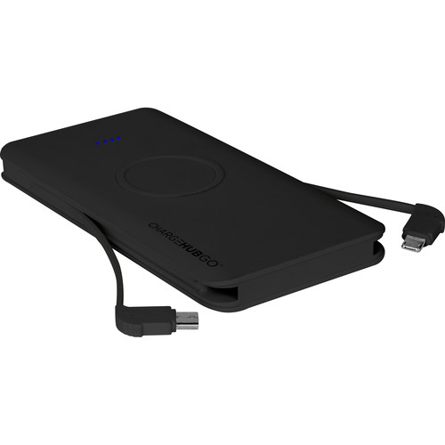 ChargeHub Go+ Wireless Power Bank with Charging Cables