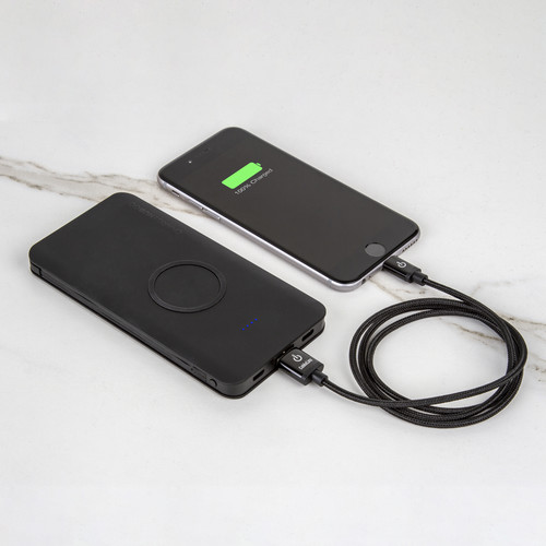 ChargeHub Go+ Wireless Power Bank with Charging Cables