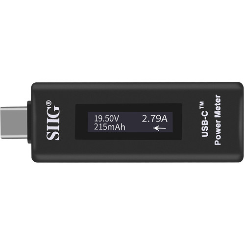 SIIG USB Type-C Power Meter Tester with Digital Indicator