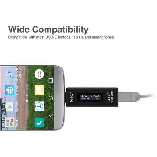 SIIG USB Type-C Power Meter Tester with Digital Indicator