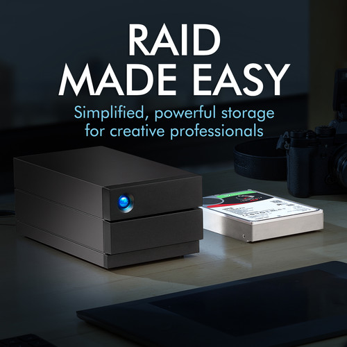 LaCie 8TB 2big 2-Bay USB 3.1 Type-C RAID Array
