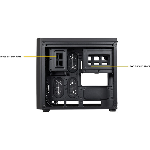 Corsair Crystal Series 280X Tempered Glass Micro-ATX Mid-Tower Case (Black)