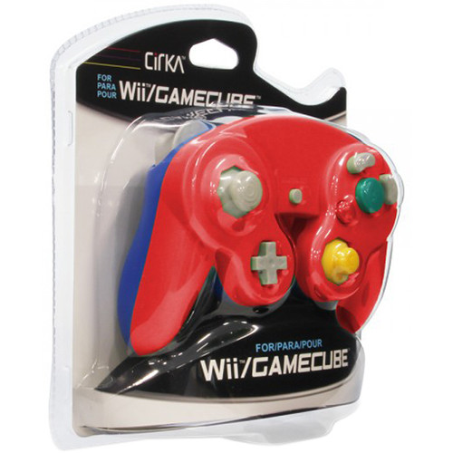 HYPERKIN CirKa Wii/GameCube Wired Controller (Red/Blue)