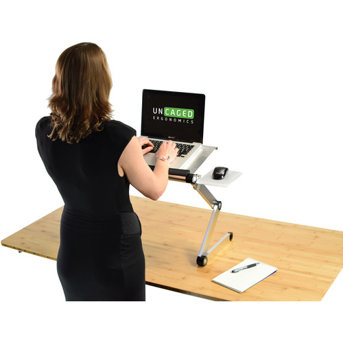 Uncaged Ergonomics WorkEZ Cool Laptop Stand (Silver)