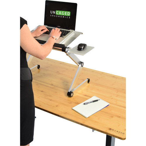 Uncaged Ergonomics WorkEZ Cool Laptop Stand (Silver)