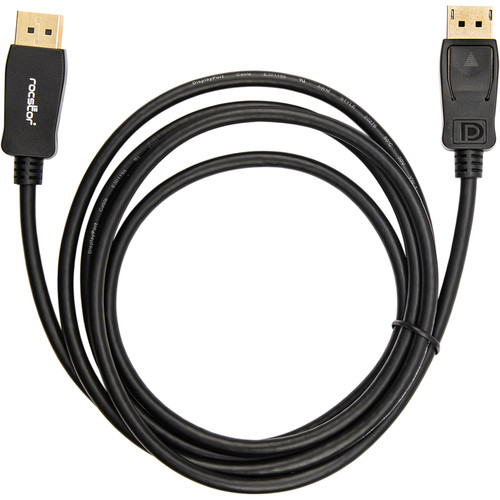 Rocstor DisplayPort 1.2 Cable with Latches (6')