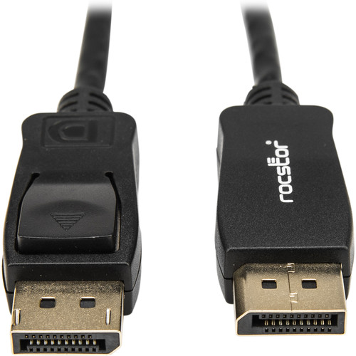 Rocstor DisplayPort 1.2 Cable with Latches (10')