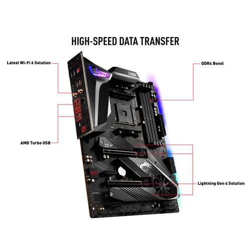 MSI MPG X570 GAMING PRO CARBON WIFI AM4 ATX Motherboard
